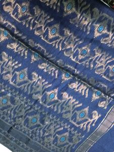 Beautiful Navi Blue Noyakhali Jamdani