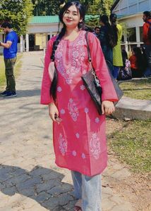 Pink Embroidered Kurti ❤️