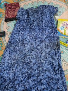 Floral Blue Dress