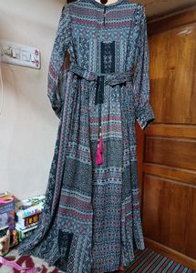 PATTERNED MAXI DRESS