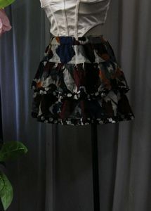 Tiered Mini Skirt