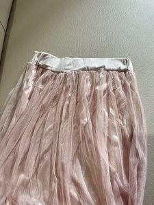 Elegant beige Tulle Skirt