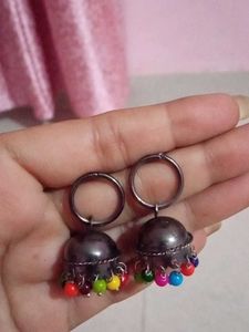 Colorful Jhumka Earrings