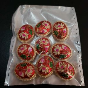 Enamel Lotus Emblishment