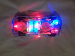 Transparent 3D musical car with lights