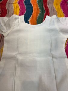 Brand New White Suit With Pant &amp; Dupatta