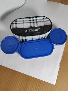 TOPWARE 3 PCs Stainless Steel Lunch Box