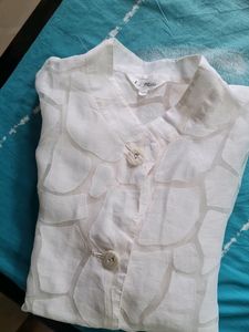 White See-through Shirt For Women Brand: La Plaza