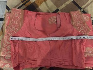 Beautiful Peach Silk Saree