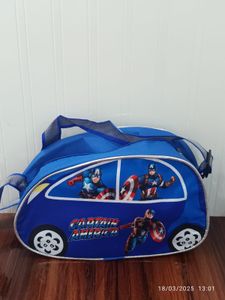 New captain america Car shape sling bag for kids