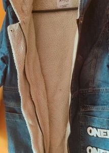 Denim Woolen Overcoat