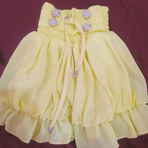 Yellow Ruffled Dress