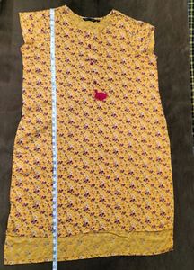 Yellow Printed Kurta