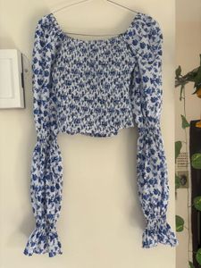 Floral Print Off-Shoulder Top