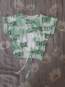 Trendy Graphic Crop Top for 3-5 yr olds