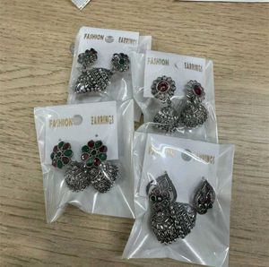 Oxidized Jhumka Earring Set