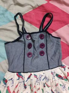 Beautiful frock with adjustable strap