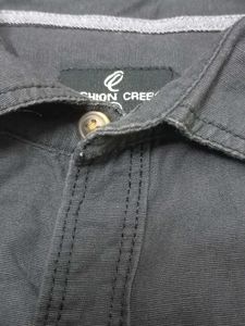 Black Button-Down Shirt