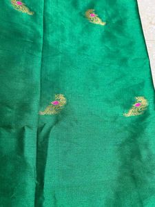 Green &amp; Grey Silk Saree  ( Price Negotiable )