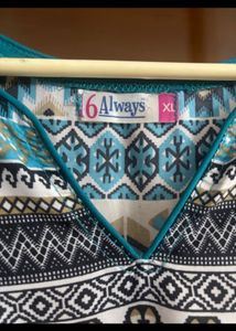 Ikat print Ethnic kurta / Gown