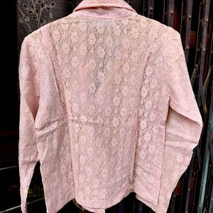 Elegant Lace Jacket Cum Top