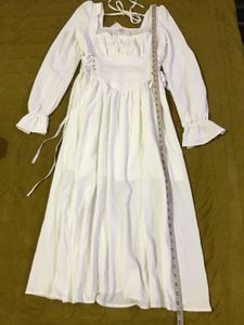 White Corset Dress Fits M-L