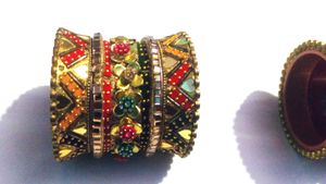 Multicolour Colorful Indian Bangles Set