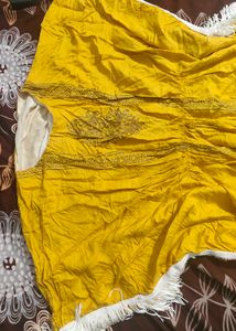 Yellow Fringe Cover-Up