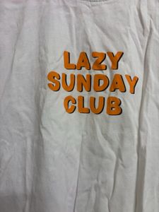 Lazy Sunday Club White Tee
