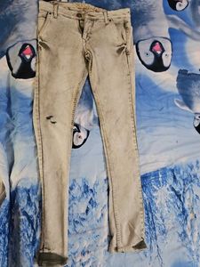 Stylish Gray Denim Jeans