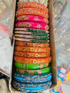 Colorful Beaded Bangle Set