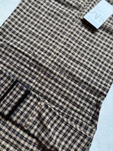 Zara Plaid Mini Dress