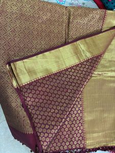 Pure Kanchi Silk Saree With Blouse