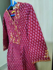 Global Desi Kurta Rani Pink Kurt