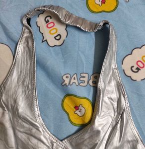 Grey Halter Neck rockstar Gf Inspired Top