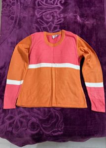 Colorful Striped Knit Cardigan