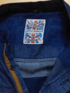 Stylish Striped Blue Shirt