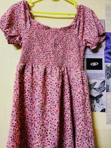 Floral Print Mini Dress