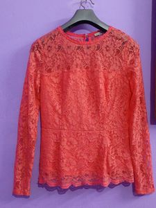 Beautiful Coral Colour Top For Girls