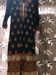 Black And Red Kurta