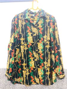 Antique Print Casual Shirt