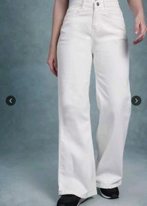 White Wide Leg Jeans