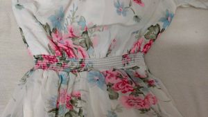 Floral Print Chiffon Dress