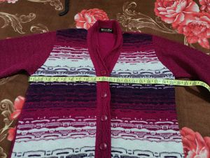 Stylish Striped Knit Cardigan