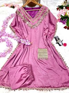 New Standard Beautiful Pakistani Kaftan Dress Full