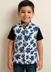 Floral Print Waistcoat