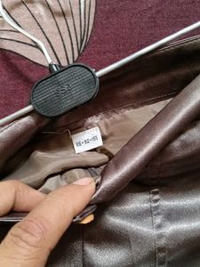 Elegant Bronze Wide-Leg Pants