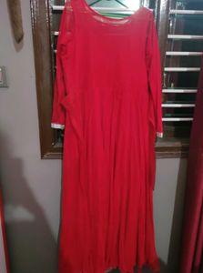 Red Anarkali Suit For Women