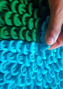 Sky and Green Colour Door mat
