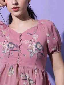 Floral Print Peplum Top